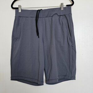 32 Degrees Athletic Drawstring Shorts, M, Light Grey